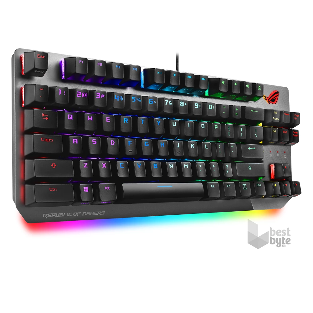 ASUS ROG STRIX SCOPE NX TKL HUN RGB mechanikus gamer billentyűzet