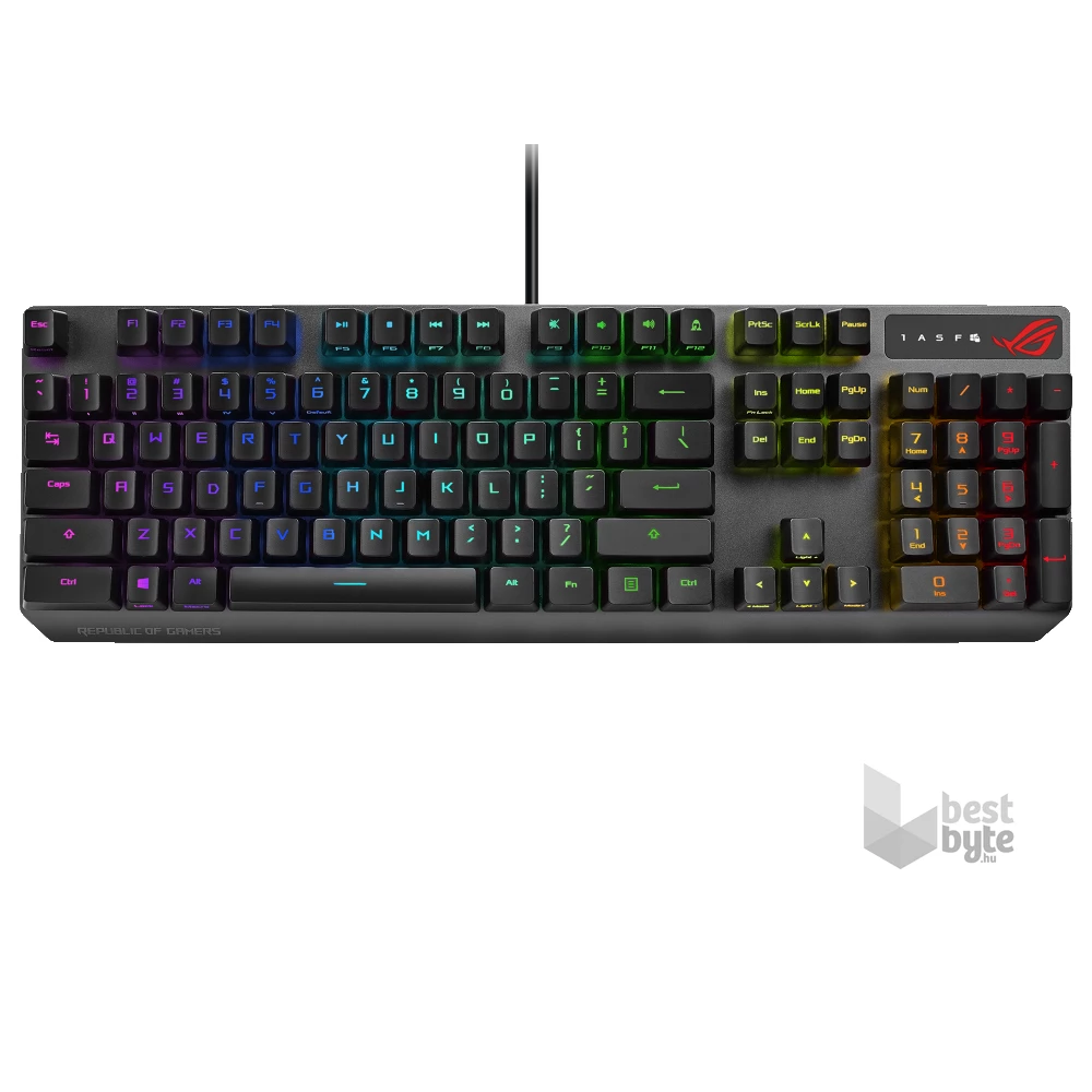 ASUS ROG STRIX SCOPE RX HUN RGB mechanikus gamer billentyűzet
