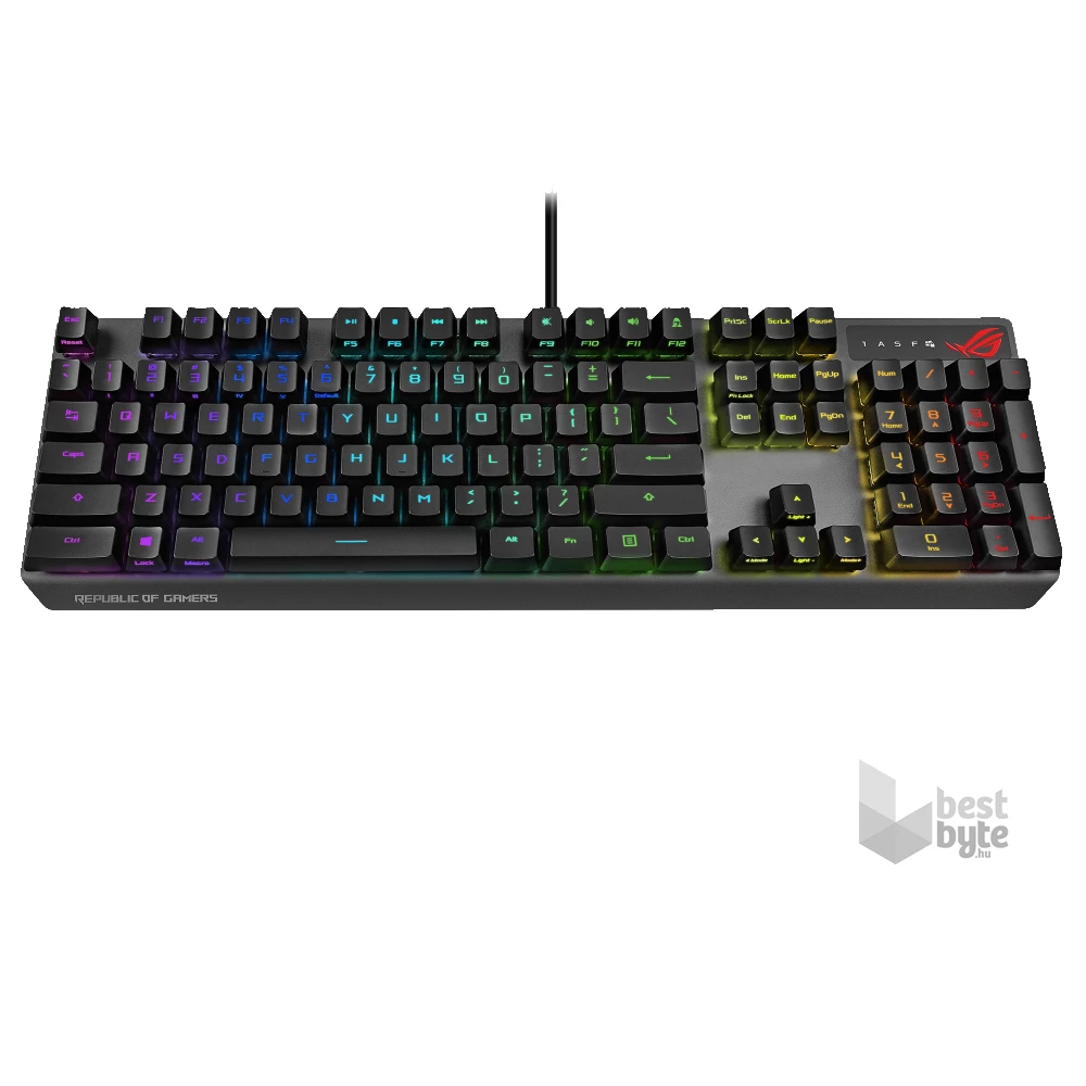 ASUS ROG STRIX SCOPE RX HUN RGB mechanikus gamer billentyűzet