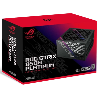 ASUS ROG Strix 850W 80+ Platinum ventillátorral moduláris tápegység