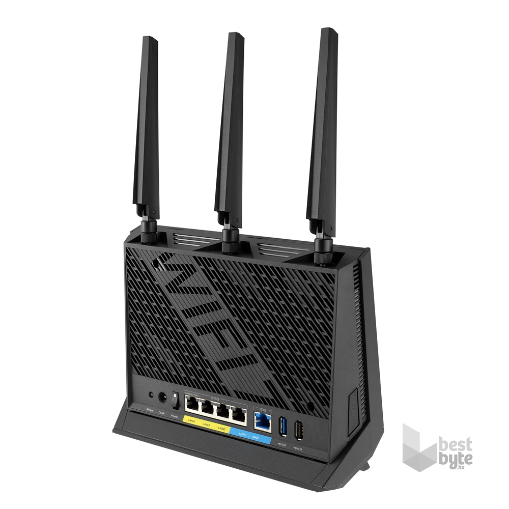 ASUS RT-BE86U 1032+5764Mbps fekete vezeték nélküli router