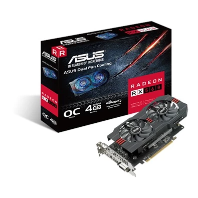 ASUS RX560-O4G AMD 4GB GDDR5 128bit PCI-E videokártya