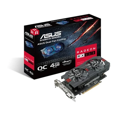 ASUS RX560-O4G-EVO AMD 4GB GDDR5 128bit PCI-E videokártya