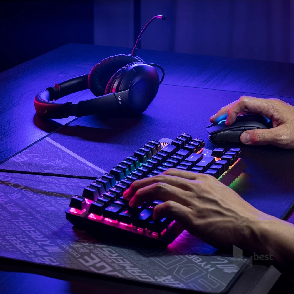 ASUS Rog STRIX Impact II Wireless fekete gamer egér