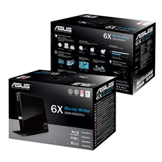 ASUS SBW-06D2X-U/BLK/G/AS dobozos fekete 3D BluRay író