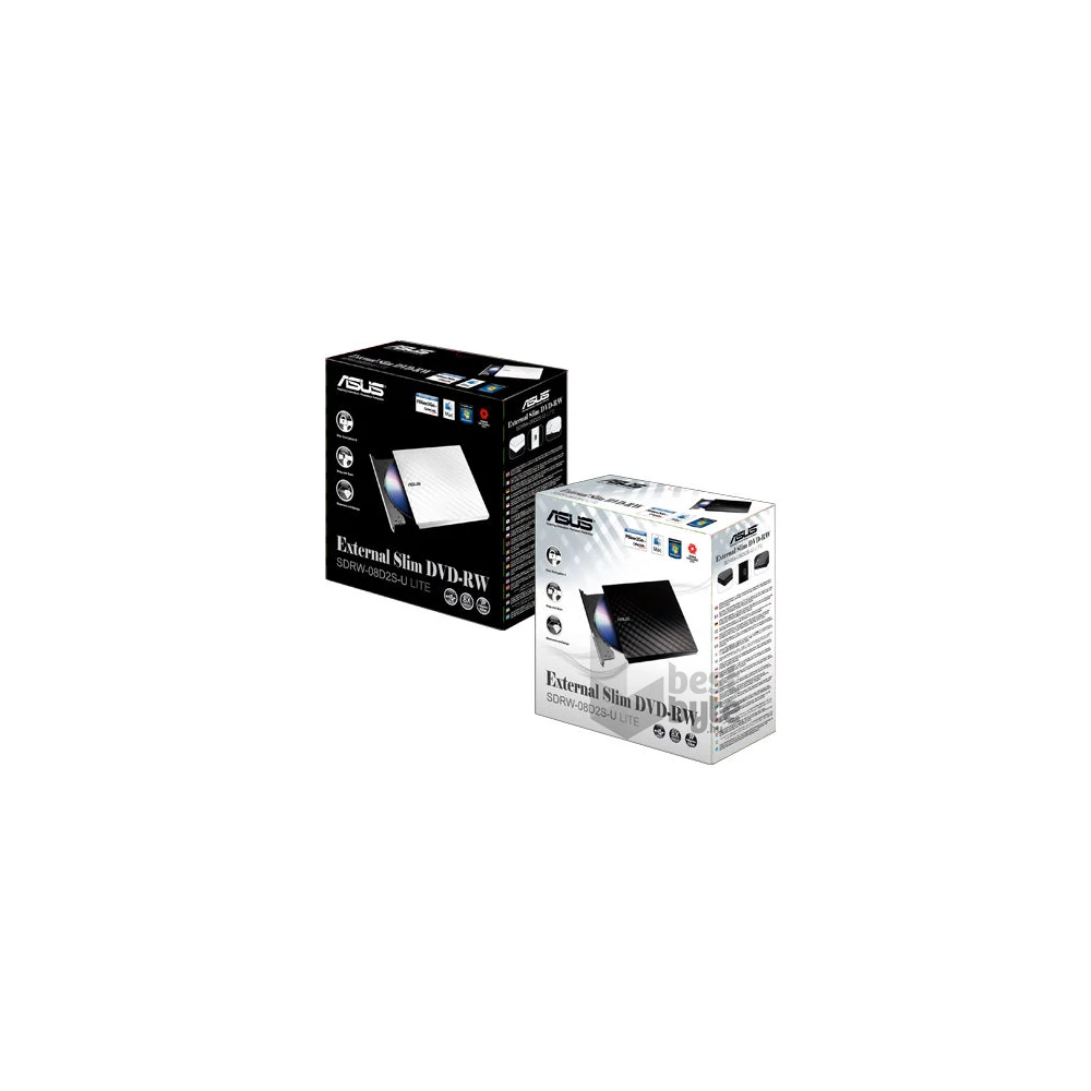 ASUS SDRW-08D2S-U LITE/WHITE USB dobozos fehér DVD író