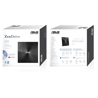 ASUS SDRW-08U7M-U/BLK/G/AS USB fekete DVD író