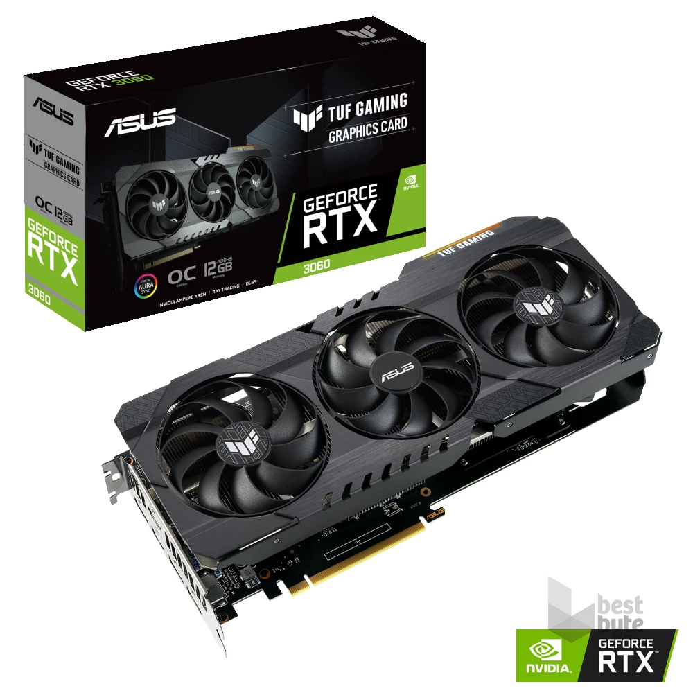 ASUS TUF-RTX3060-O12G-V2-GAMING nVidia 12GB GDDR6 192bit PCIe videokártya