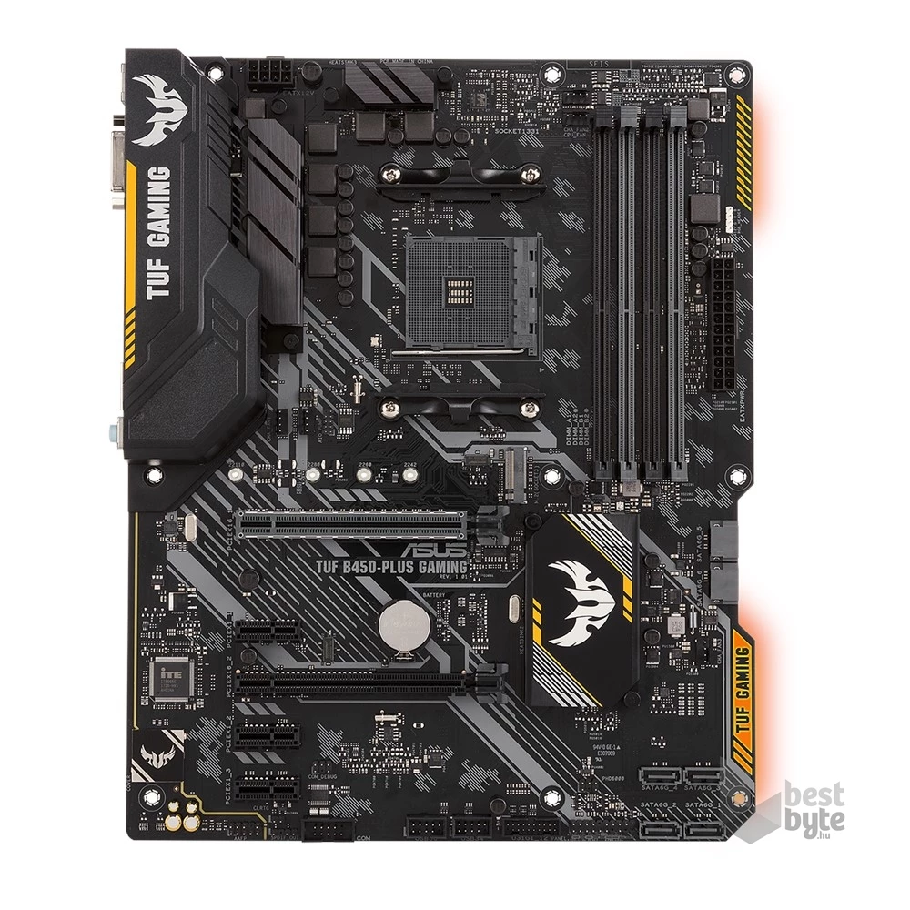 ASUS TUF B450-PLUS GAMING AMD B450 SocketAM4 ATX alaplap
