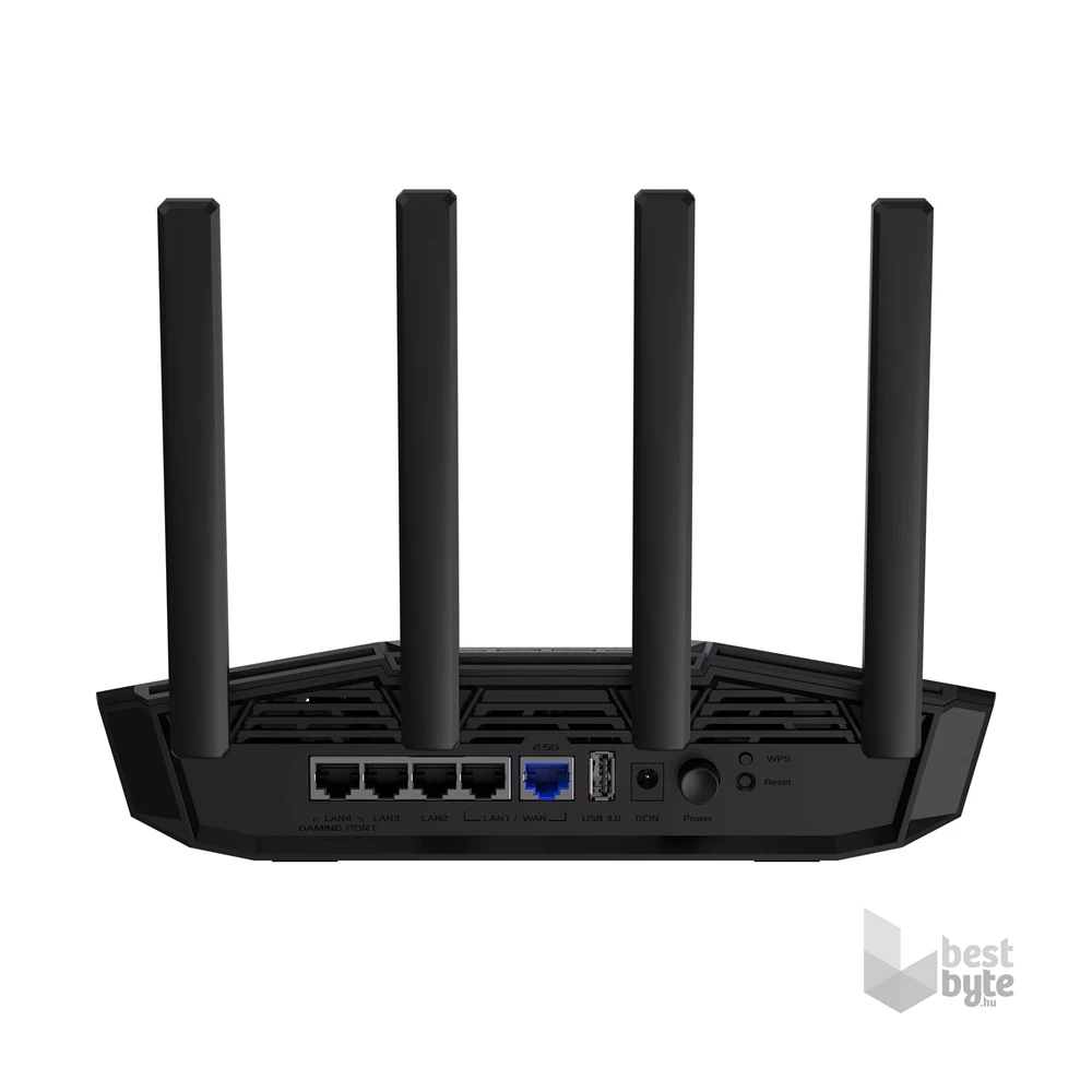 ASUS TUF-BE3600 688+2882Mbps fekete vezeték nélküli router