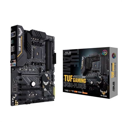 ASUS TUF GAMING B450-PLUS II AMD B450 SocketAM4 ATX alaplap