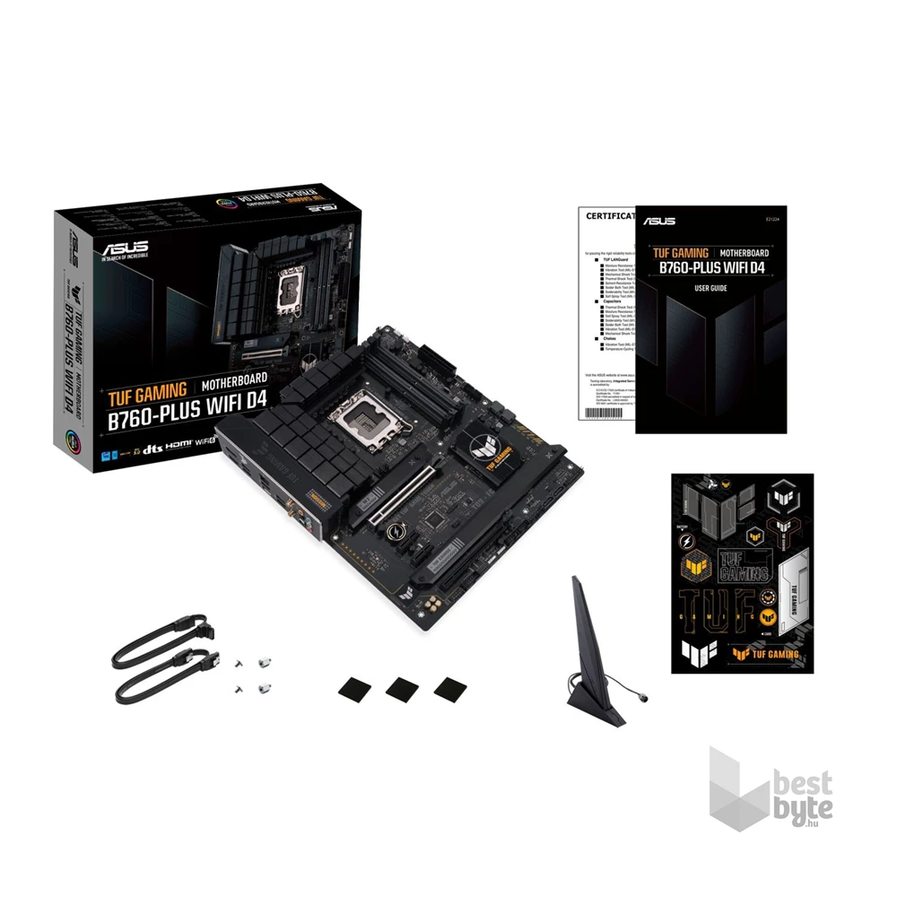 ASUS TUF GAMING B760-PLUS WIFI D4 Intel B760 LGA1700 ATX alaplap