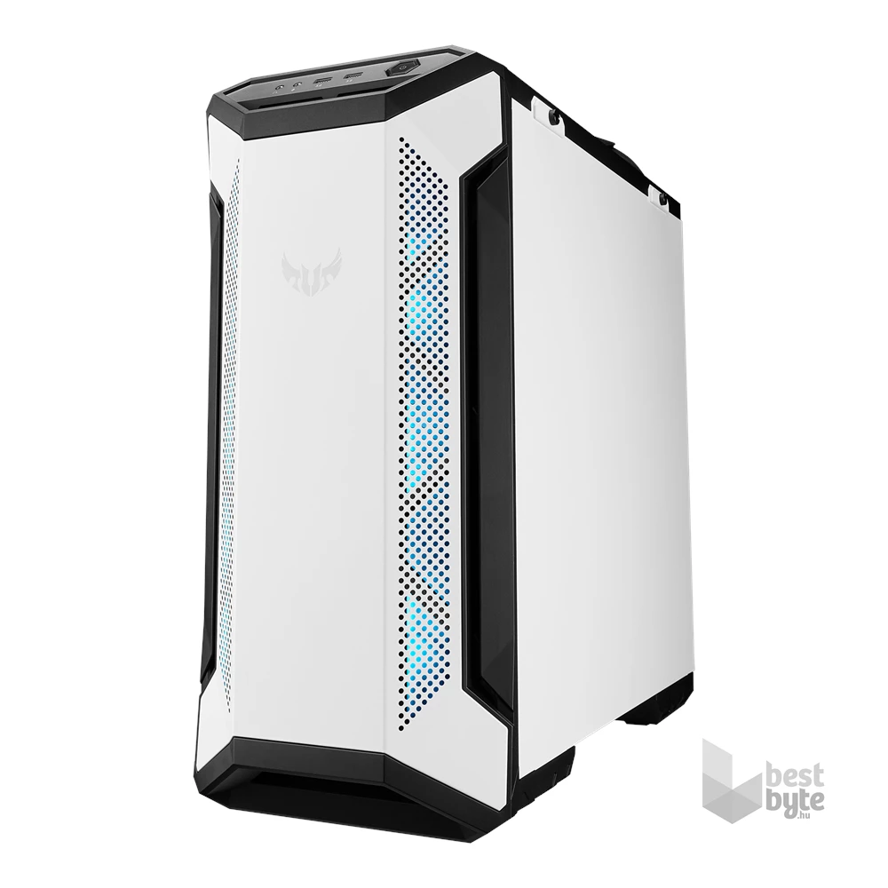 ASUS TUF GAMING GT501 White Edition Fehér ablakos (Táp nélküli)  ATX ház