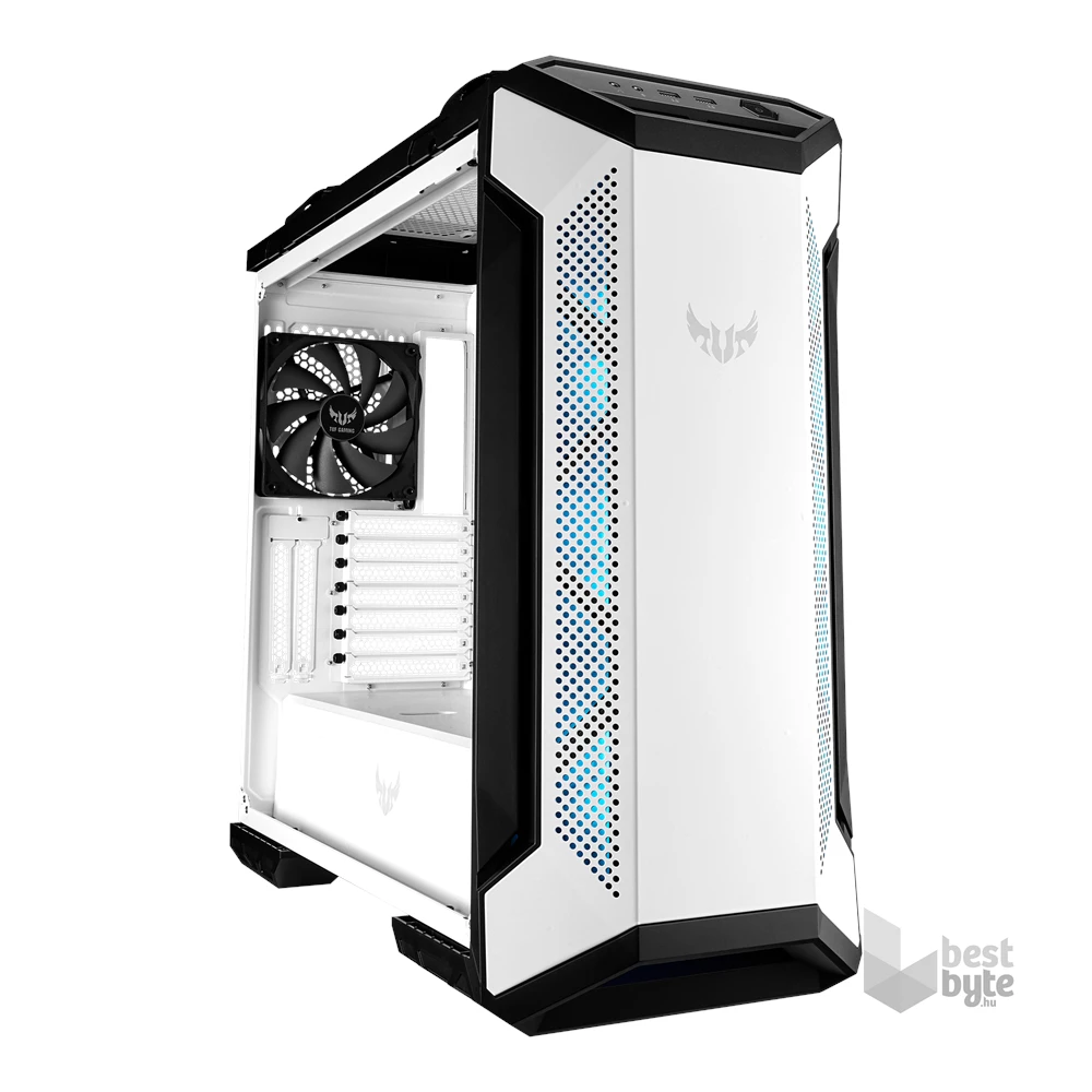 ASUS TUF GAMING GT501 White Edition Fehér ablakos (Táp nélküli)  ATX ház