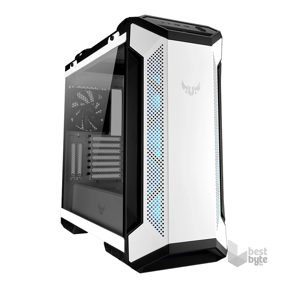 ASUS TUF GAMING GT501 White Edition Fehér ablakos (Táp nélküli)  ATX ház