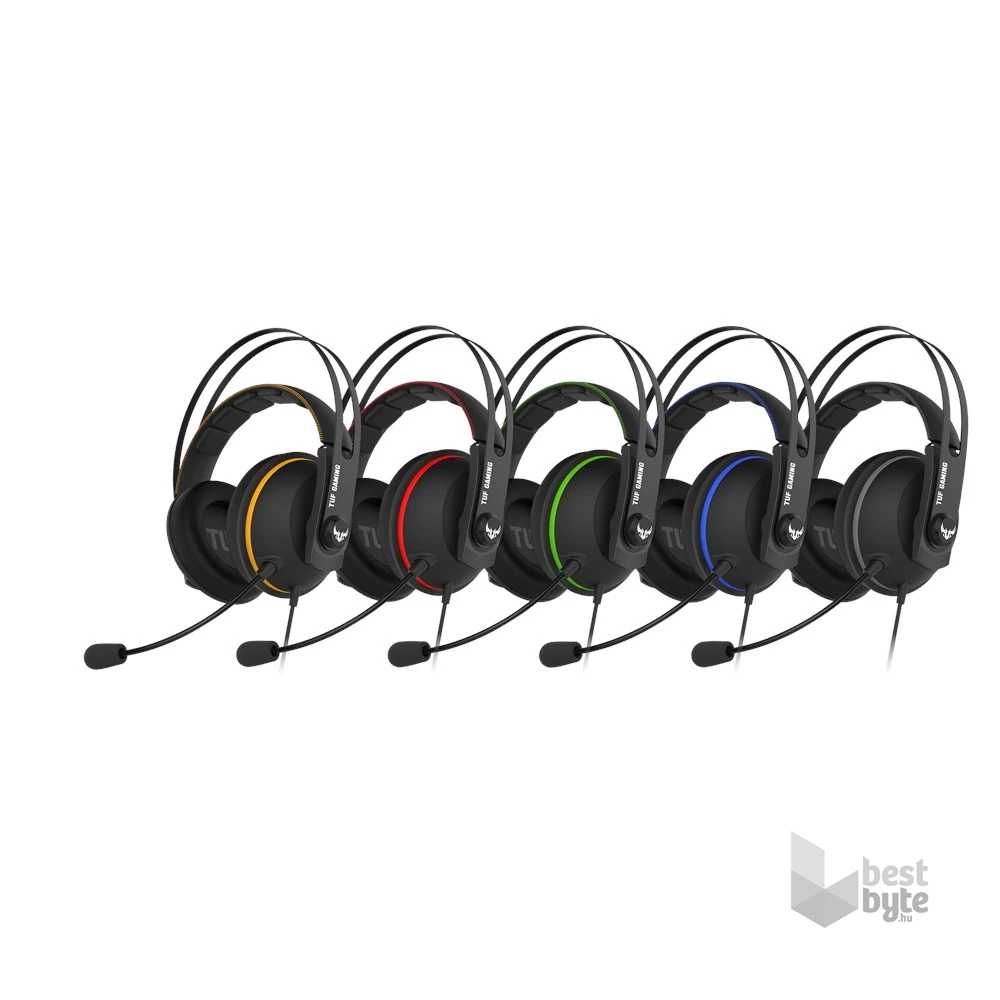 ASUS TUF GAMING H7 CORE fekete-acélszürke gamer headset