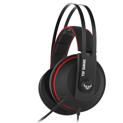 ASUS TUF GAMING H7 fekete-piros gamer headset