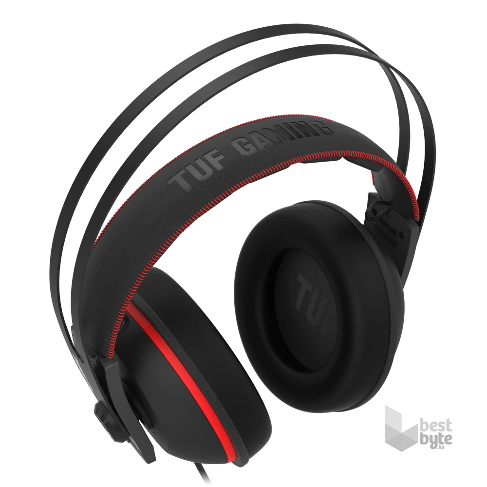 ASUS TUF GAMING H7 fekete-piros gamer headset