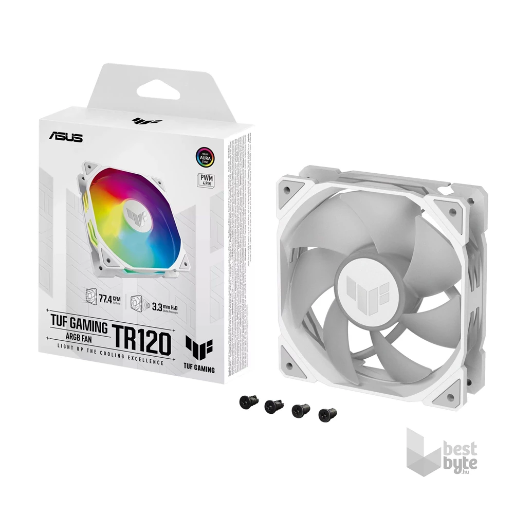 ASUS TUF GAMING TR120 FAN ARGB fehér ventilátor