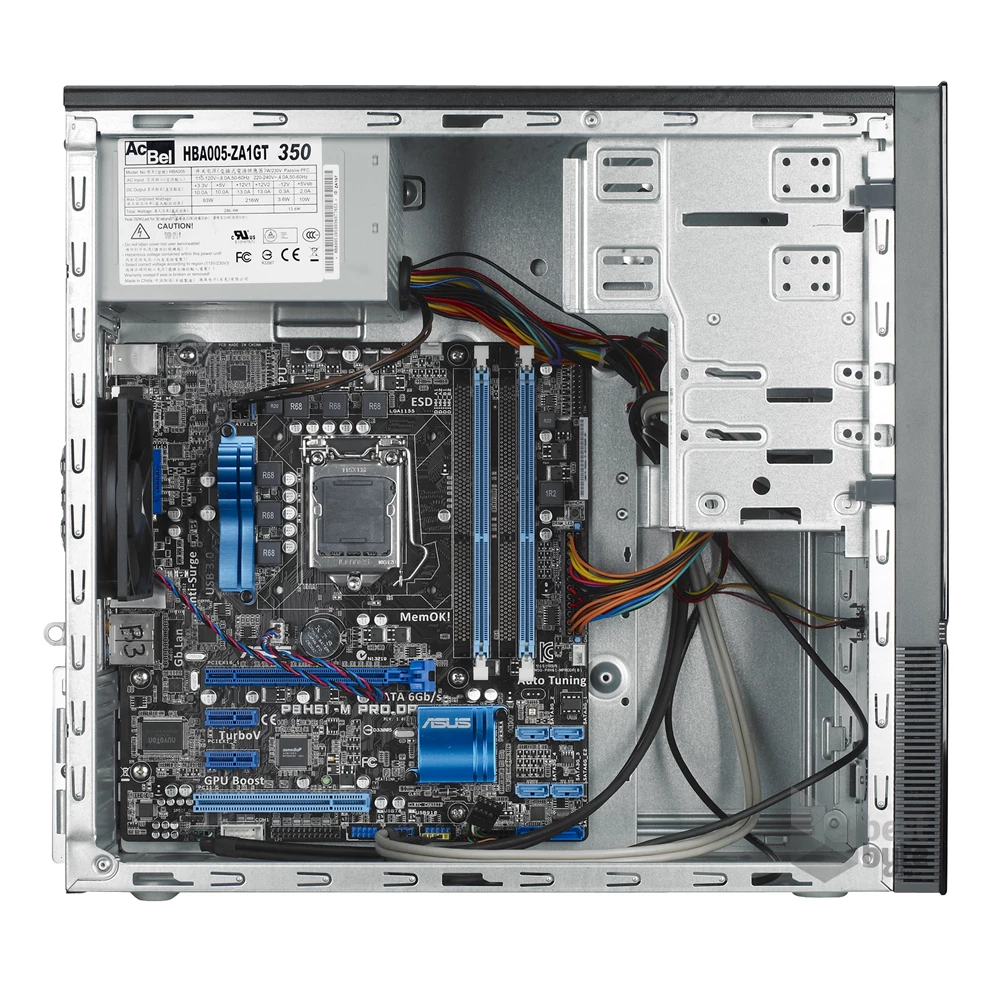 ASUS V7-P8H61E ID1 W/CRD barebone asztali PC