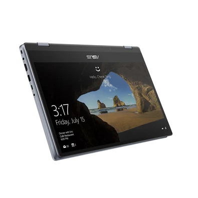 ASUS VivoBook Flip TP412FA laptop (14"FHD/Intel Core i3-8145U/Int. VGA/4GB RAM/128GB/Win10S) - kék