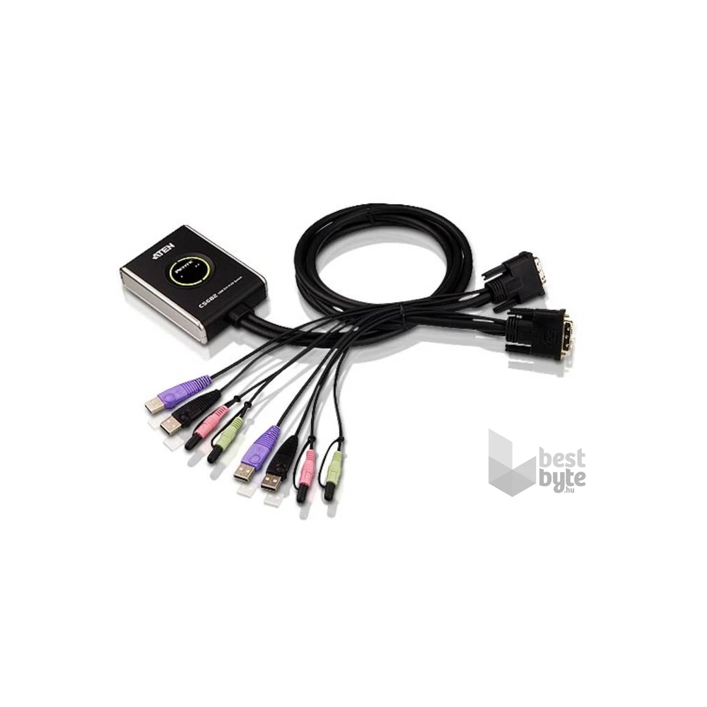 ATEN CS682 2port USB DVI Audio KVM switch