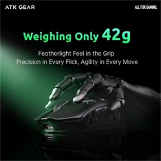 ATK Fierce X 8K USB vezeték nélküli fehér optikai gamer egér