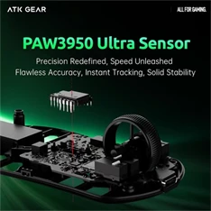 ATK Fierce X 8K USB vezeték nélküli fehér optikai gamer egér