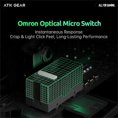 ATK Fierce X 8K USB vezeték nélküli fehér optikai gamer egér