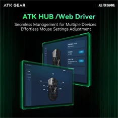 ATK Fierce X 8K USB vezeték nélküli fehér optikai gamer egér