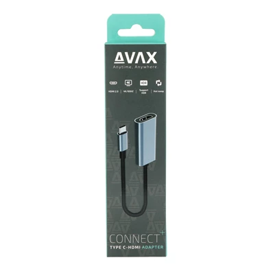 AVAX AD603 CONNECT+ Type C-HDMI 4K/60Hz alumínium adapter