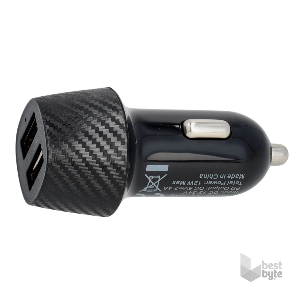 AVAX CC601B CARLY+ 40W USB A (QC)+Type C (PD) fekete autós gyorstöltő