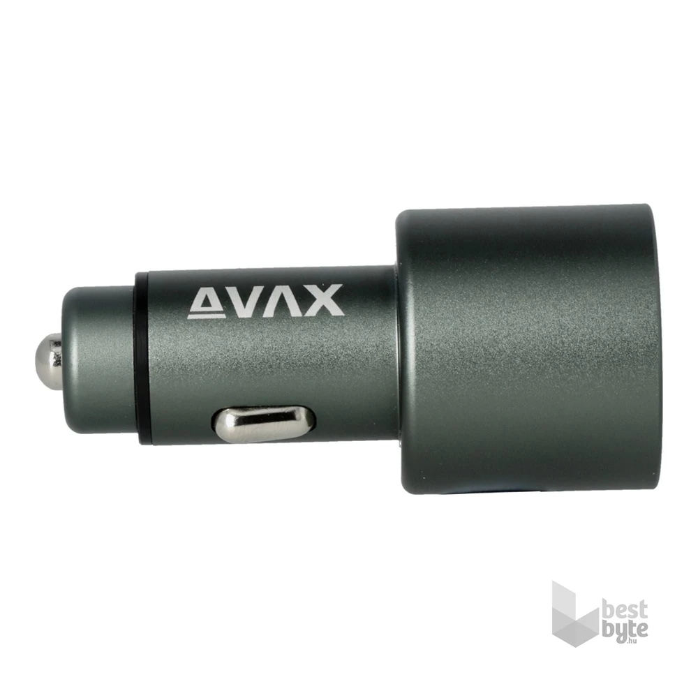 AVAX CC680B CARLY+ 140W USB A+Type C fekete autós töltő