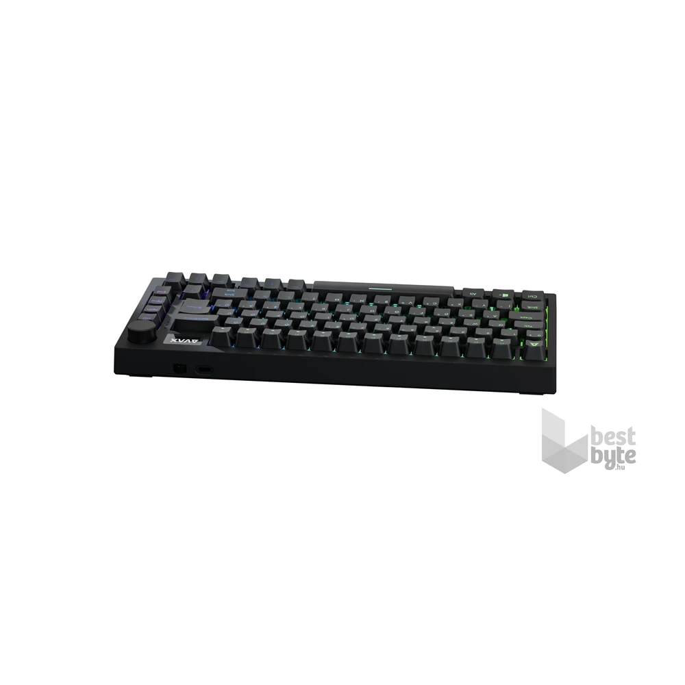 AVAX GM02 PRO 75% HUN Gasket RGB tri-mode mechanikus (Gateron piros switch) billentyűzet