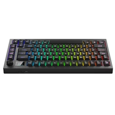 AVAX GM02 PRO 75% HUN Gasket RGB tri-mode mechanikus (Gateron piros switch) billentyűzet
