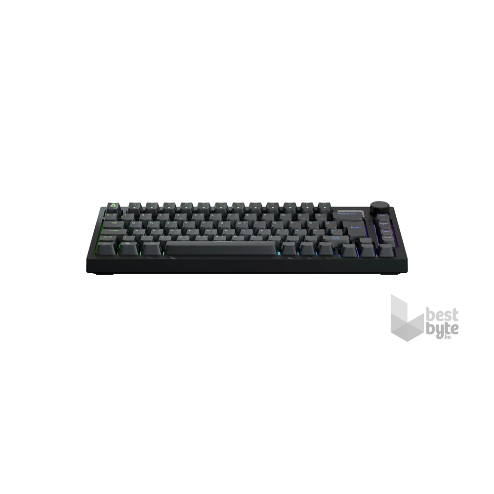 AVAX GM02 PRO 75% HUN Gasket RGB tri-mode mechanikus (Gateron piros switch) billentyűzet