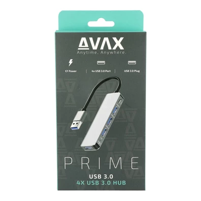 AVAX HB900 PRIME USB 3.0-4x3.0 USB HUB+CF töltés