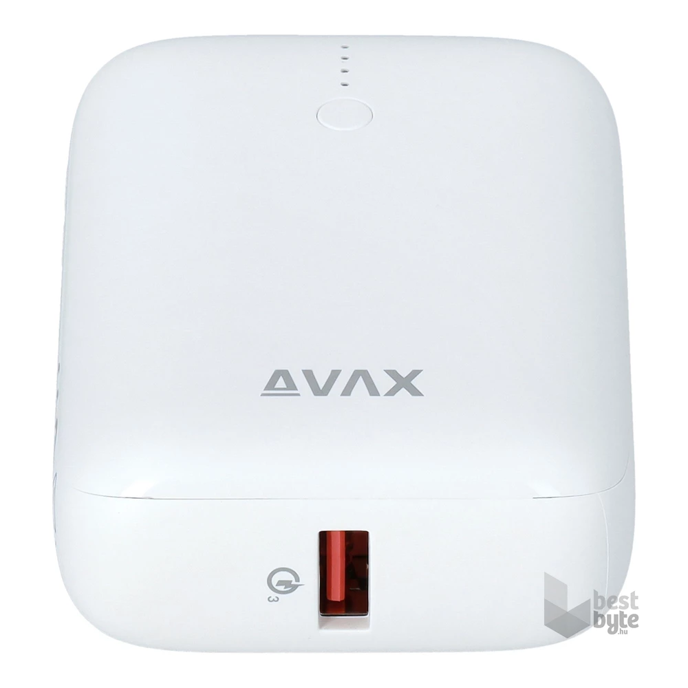 AVAX PB105W MINI 10000mAh Type C/PD 20W+QC 22.5W gyorstöltő fehér power bank