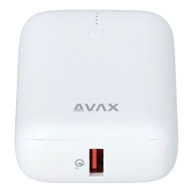 AVAX PB105W MINI 10000mAh Type C/PD 20W+QC 22.5W gyorstöltő fehér power bank