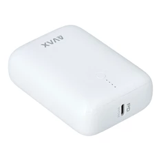AVAX PB105W MINI 10000mAh Type C/PD 20W+QC 22.5W gyorstöltő fehér power bank