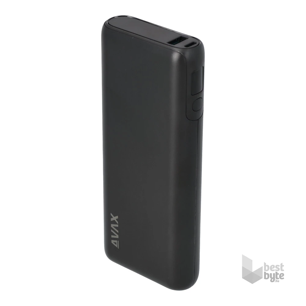 AVAX PB202B VITALITY 20000mAh Type C/PD 65W+QC18W gyorstöltő fekete power bank