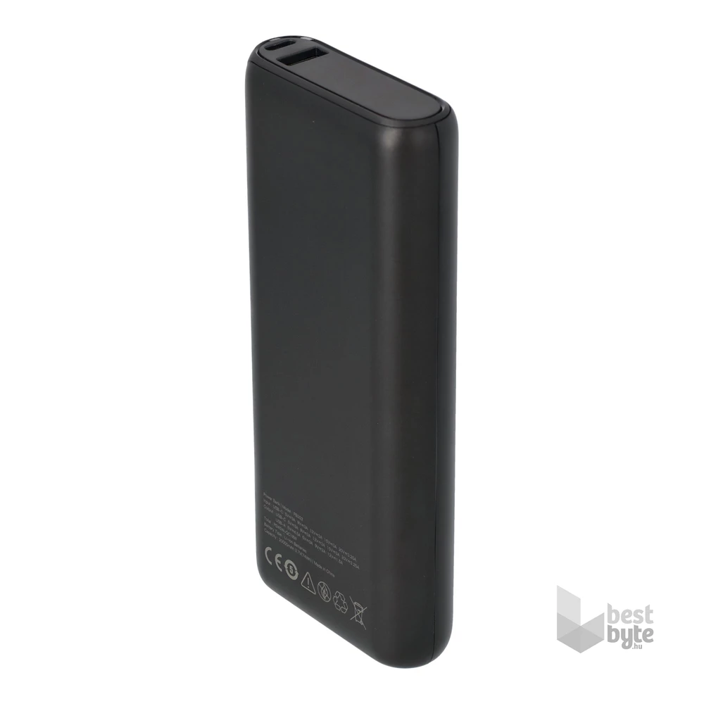 AVAX PB202B VITALITY 20000mAh Type C/PD 65W+QC18W gyorstöltő fekete power bank