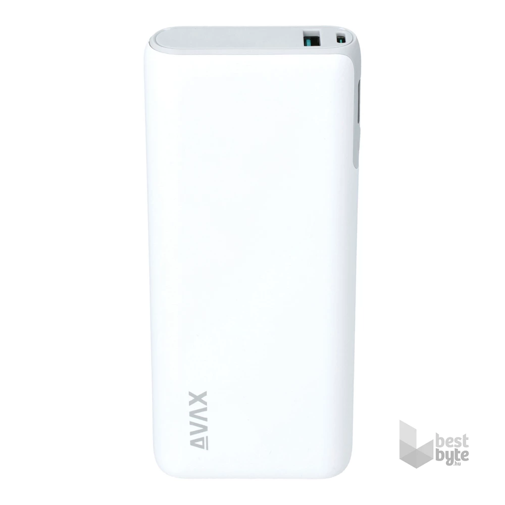 AVAX PB202W VITALITY 20000mAh Type C/PD 65W+QC18W gyorstöltő fehér power bank