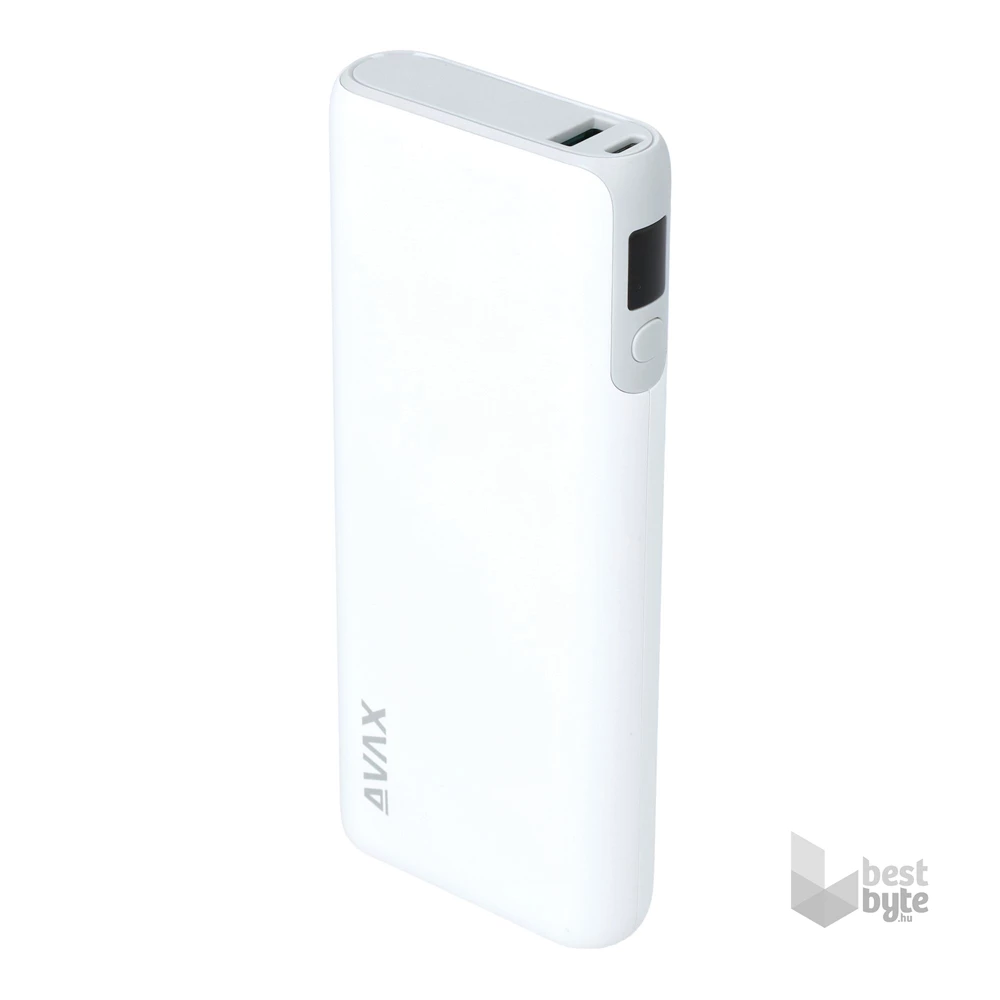 AVAX PB202W VITALITY 20000mAh Type C/PD 65W+QC18W gyorstöltő fehér power bank