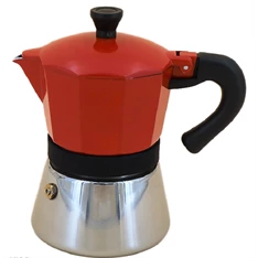 AVX Mokka piros 3 személyes kotyogós kávéfőző
