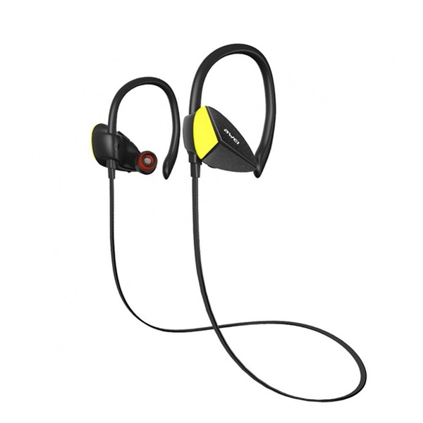 AWEI A888BL Bluetooth nyakpántos fekete sport fülhallgató