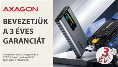 AXAGON - Bevezetjük a 3 éves garanciát
