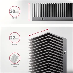 AXAGON CLR-M2XT hűtőborda M.2 SSD-hez