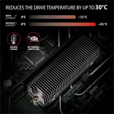 AXAGON CLR-M2XT hűtőborda M.2 SSD-hez
