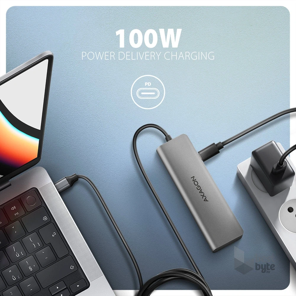 AXAGON HMC-5H USB-C 3.2 Gen 1 3x USB-A 4K HDMI PD 100W hub